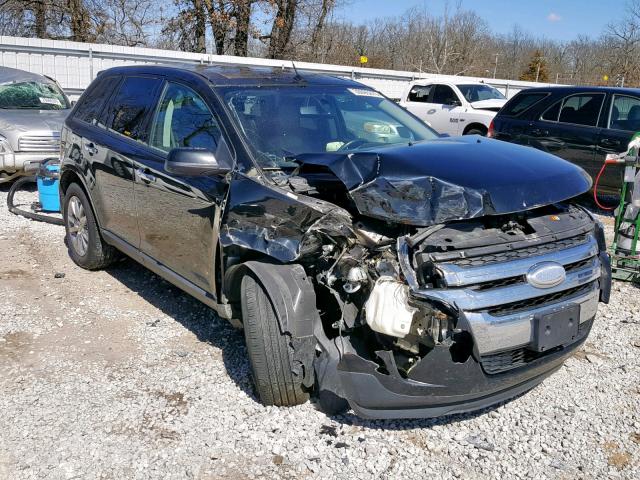 2FMDK4JC1BBB63751 - 2011 FORD EDGE SEL BLACK photo 1