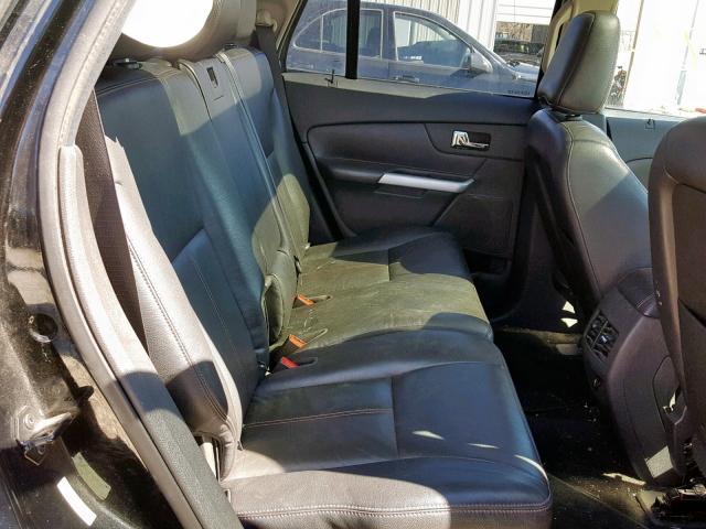 2FMDK4JC1BBB63751 - 2011 FORD EDGE SEL BLACK photo 6