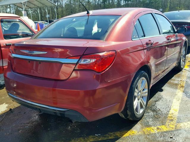 1C3CCBBB3DN732442 - 2013 CHRYSLER 200 TOURIN RED photo 4