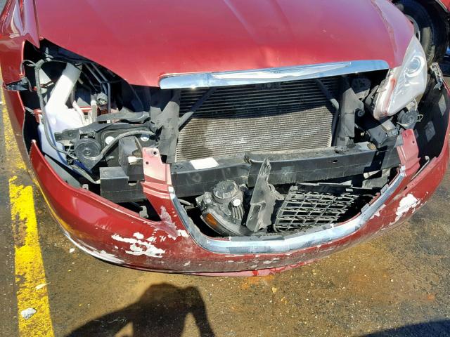 1C3CCBBB3DN732442 - 2013 CHRYSLER 200 TOURIN RED photo 9