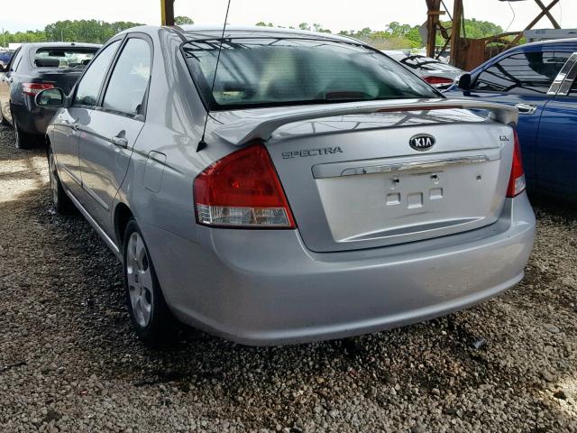 KNAFE121875460413 - 2007 KIA SPECTRA EX SILVER photo 3