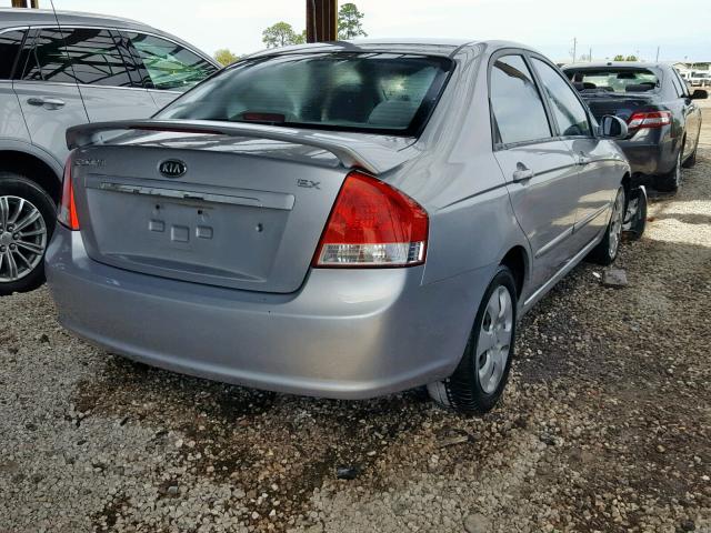 KNAFE121875460413 - 2007 KIA SPECTRA EX SILVER photo 4