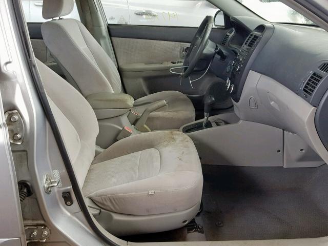 KNAFE121875460413 - 2007 KIA SPECTRA EX SILVER photo 5