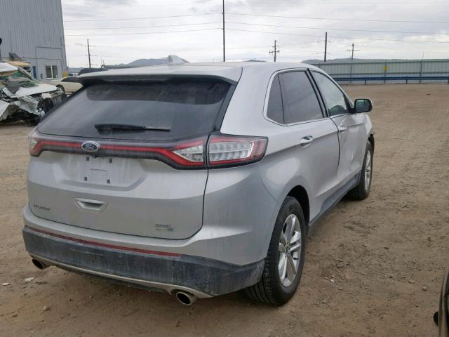 2FMPK4J99GBC37300 - 2016 FORD EDGE SEL SILVER photo 4