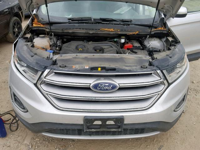 2FMPK4J99GBC37300 - 2016 FORD EDGE SEL SILVER photo 7