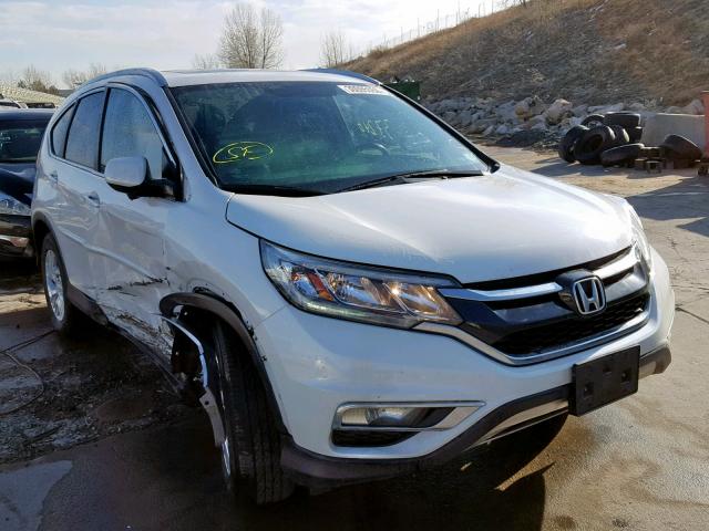 5J6RM4H7XGL034163 - 2016 HONDA CR-V EXL WHITE photo 1