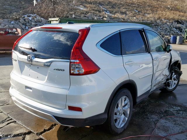 5J6RM4H7XGL034163 - 2016 HONDA CR-V EXL WHITE photo 4