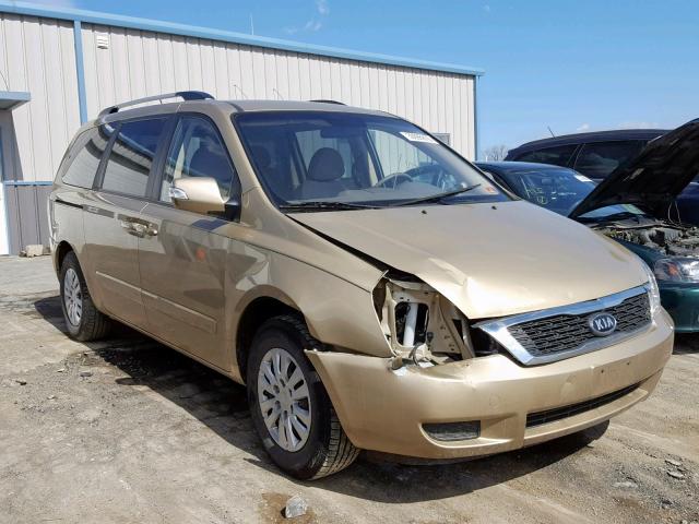 KNDMG4C70B6395925 - 2011 KIA SEDONA LX GOLD photo 1