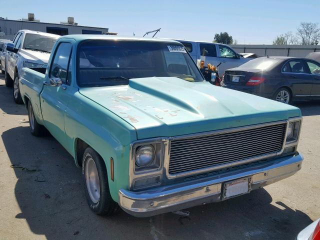 CCZ243F451768 - 1973 CHEVROLET C-10 TEAL photo 1