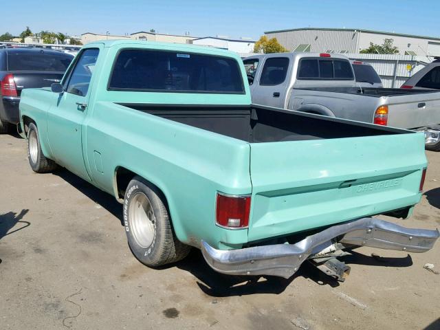 CCZ243F451768 - 1973 CHEVROLET C-10 TEAL photo 3