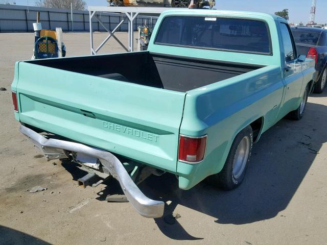 CCZ243F451768 - 1973 CHEVROLET C-10 TEAL photo 4