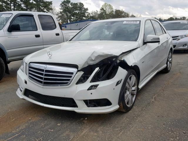 WDDHF2EB1CA567071 - 2012 MERCEDES-BENZ E 350 BLUE WHITE photo 2