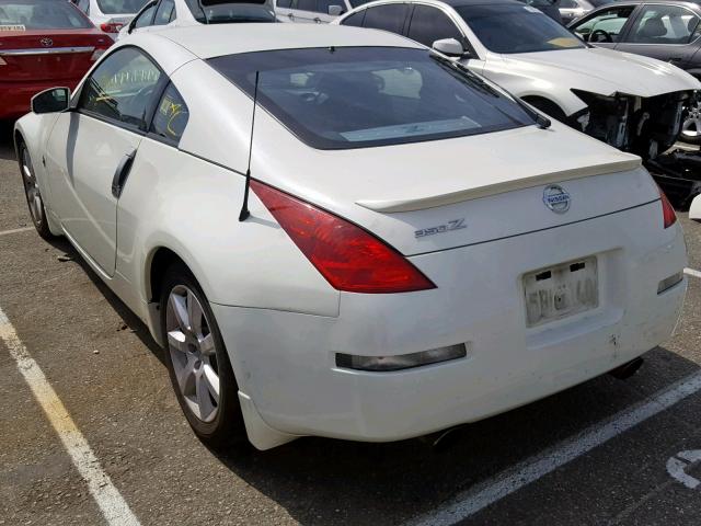 JN1AZ34D83T112835 - 2003 NISSAN 350Z COUPE WHITE photo 3