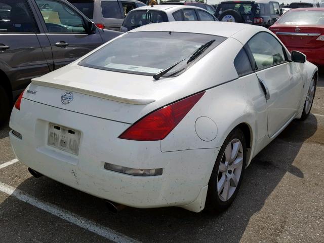 JN1AZ34D83T112835 - 2003 NISSAN 350Z COUPE WHITE photo 4