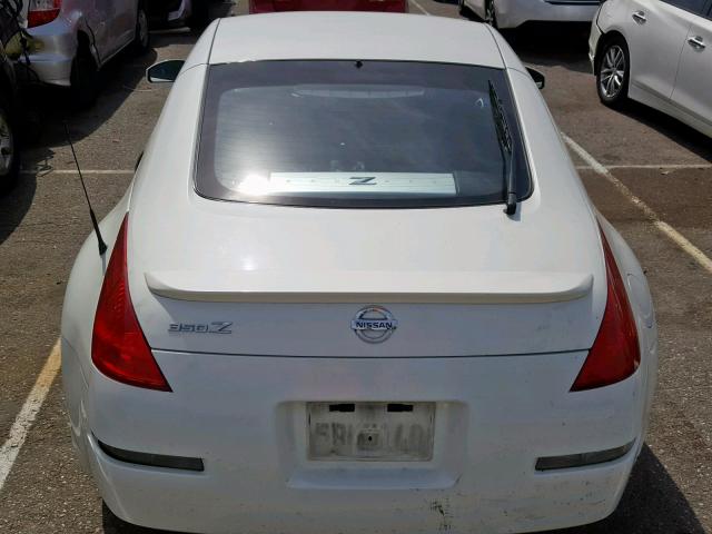 JN1AZ34D83T112835 - 2003 NISSAN 350Z COUPE WHITE photo 9