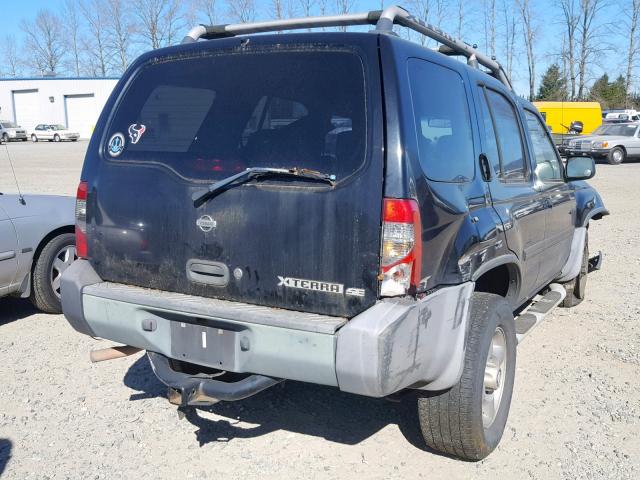 5N1ED28Y51C515233 - 2001 NISSAN XTERRA XE BLACK photo 4