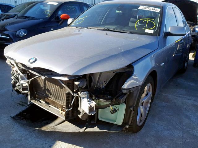 WBANA53525B862734 - 2005 BMW 525 I SILVER photo 2