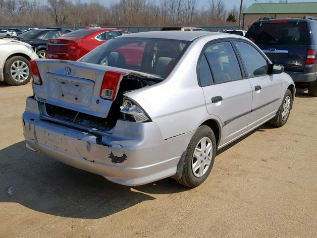 2HGES16444H638657 - 2004 HONDA CIVIC DX SILVER photo 4