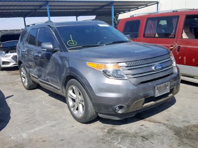 1FM5K7F85EGB95738 - 2014 FORD EXPLORER L GRAY photo 1