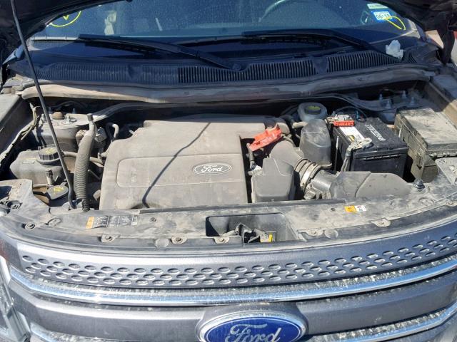 1FM5K7F85EGB95738 - 2014 FORD EXPLORER L GRAY photo 7