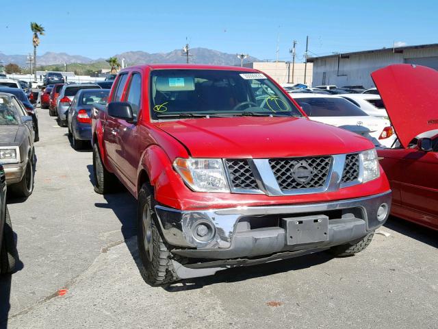 1N6AD07U57C425219 - 2007 NISSAN FRONTIER C RED photo 1