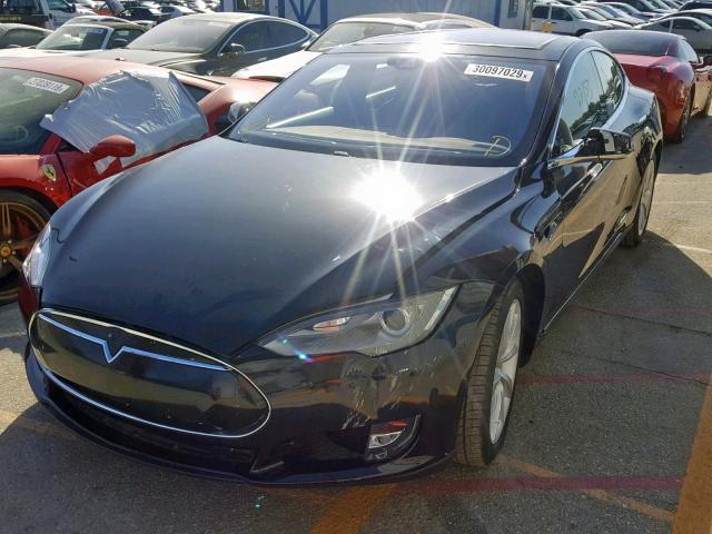 5YJSA1E21GF124926 - 2016 TESLA MODEL S BLACK photo 2