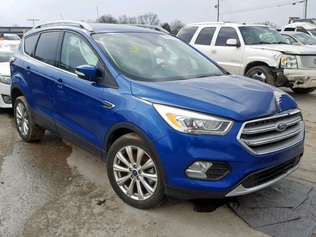 1FMCU0J93HUE64575 - 2017 FORD ESCAPE TIT BLUE photo 1