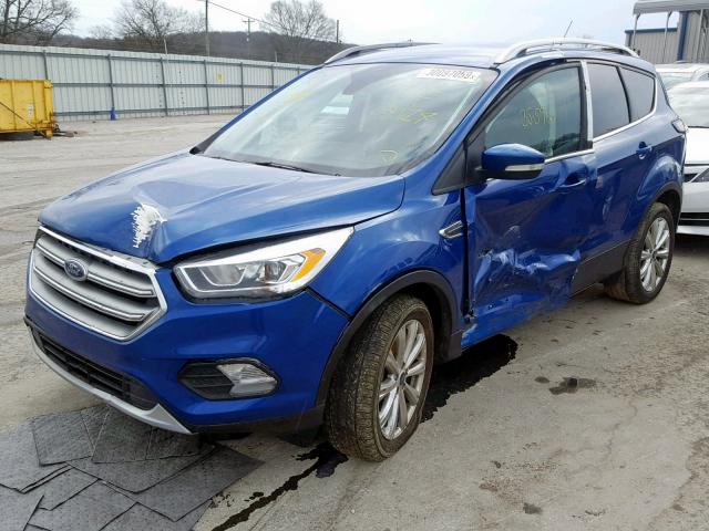 1FMCU0J93HUE64575 - 2017 FORD ESCAPE TIT BLUE photo 2