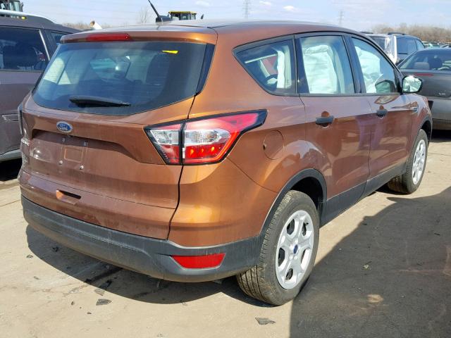 1FMCU0F72HUE25693 - 2017 FORD ESCAPE S ORANGE photo 4