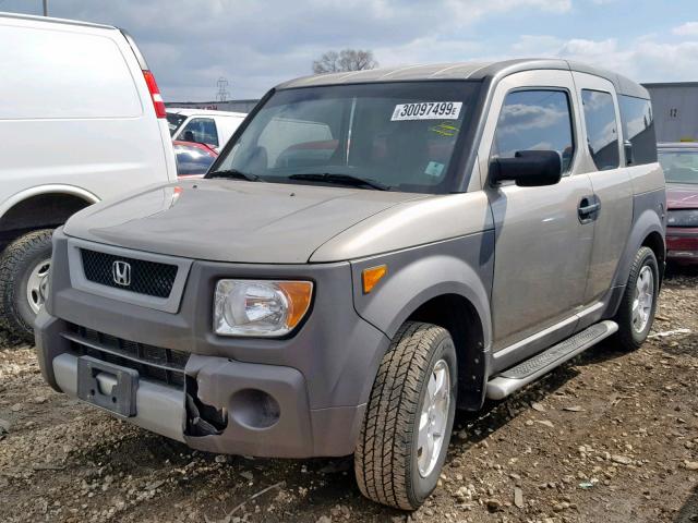 5J6YH28574L030537 - 2004 HONDA ELEMENT EX BEIGE photo 2