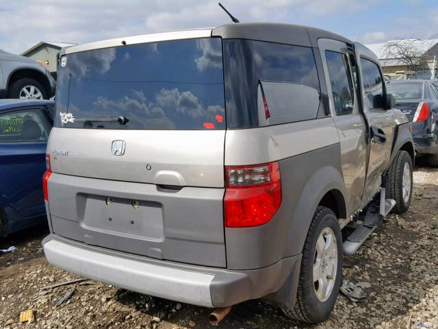 5J6YH28574L030537 - 2004 HONDA ELEMENT EX BEIGE photo 4