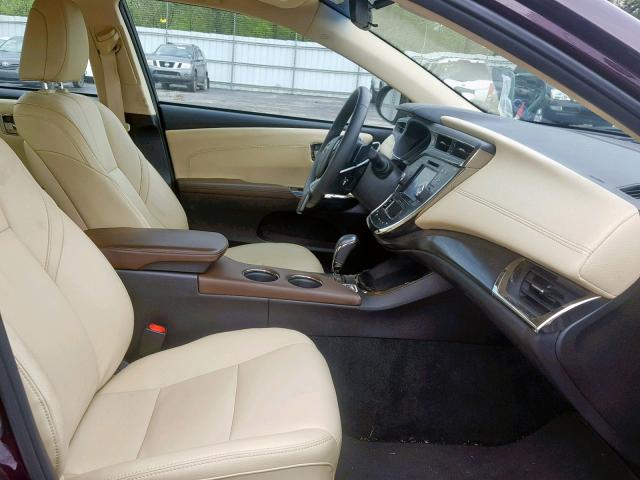 4T1BK1EB8JU289119 - 2018 TOYOTA AVALON XLE PURPLE photo 5