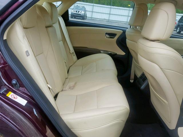 4T1BK1EB8JU289119 - 2018 TOYOTA AVALON XLE PURPLE photo 6