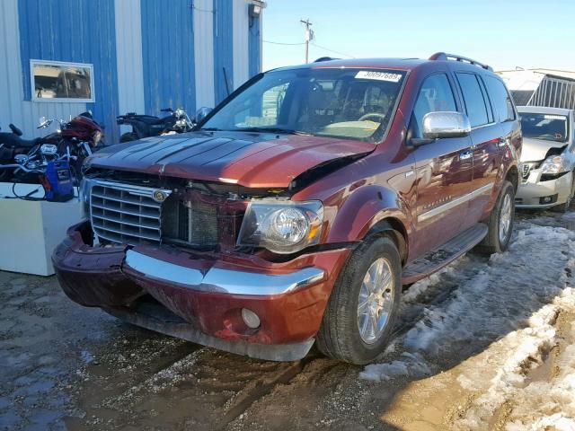 1A8HW58208F122508 - 2008 CHRYSLER ASPEN LIMI MAROON photo 2