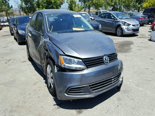 3VW2K7AJ3EM243192 - 2014 VOLKSWAGEN JETTA BASE Մոխրագույն լուսանկար 1