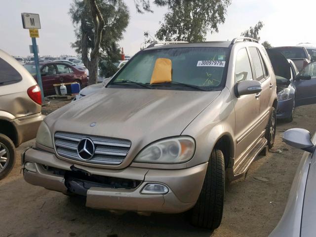 4JGAB57E75A549933 - 2005 MERCEDES-BENZ ML 350 GOLD photo 2