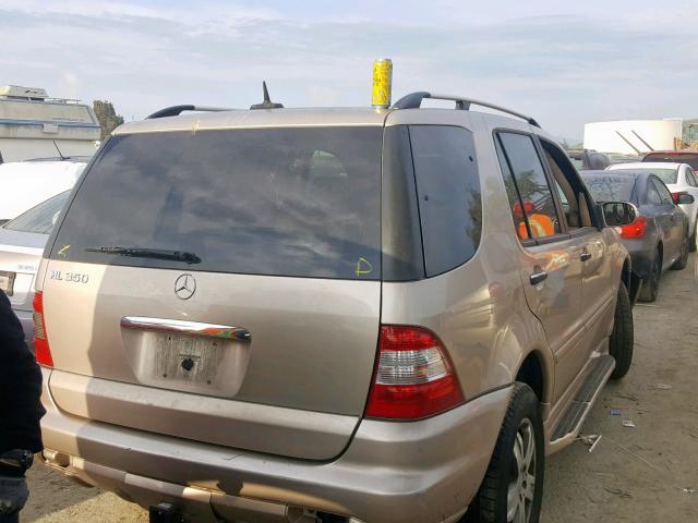 4JGAB57E75A549933 - 2005 MERCEDES-BENZ ML 350 GOLD photo 4