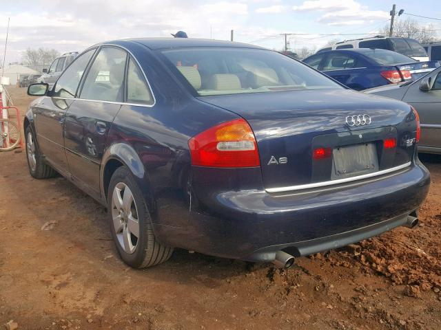 WAULD64B72N064054 - 2002 AUDI A6 2.7T QU BLUE photo 3