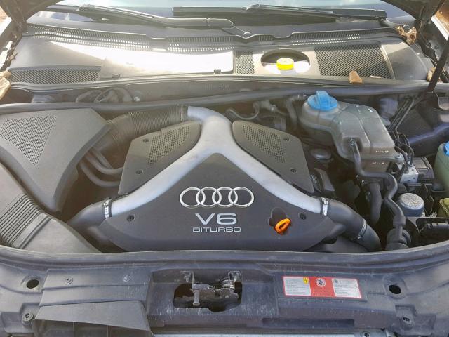 WAULD64B72N064054 - 2002 AUDI A6 2.7T QU BLUE photo 7