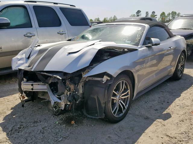 1FATP8FF7H5267417 - 2017 FORD MUSTANG GT SILVER photo 2