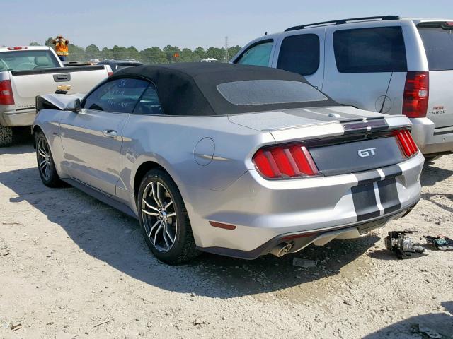 1FATP8FF7H5267417 - 2017 FORD MUSTANG GT SILVER photo 3