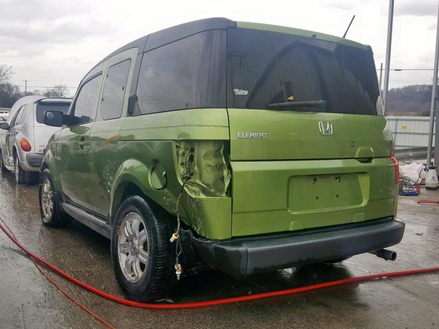 5J6YH187X6L004173 - 2006 HONDA ELEMENT EX GREEN photo 3