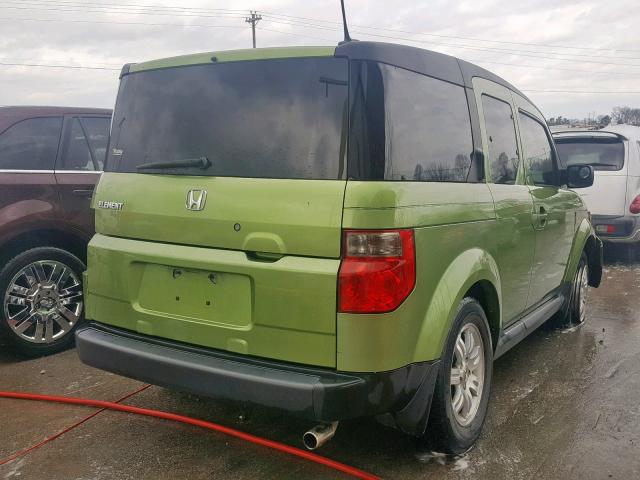 5J6YH187X6L004173 - 2006 HONDA ELEMENT EX GREEN photo 4