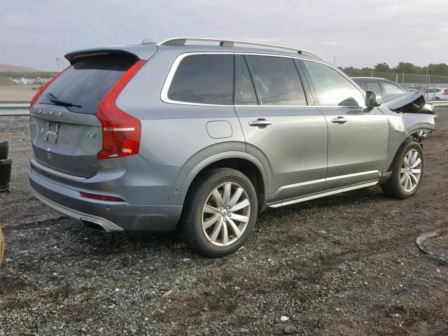 YV4A22PK4G1053318 - 2016 VOLVO XC90 T6 GRAY photo 4