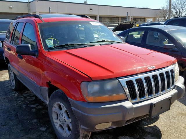 1J4GW48S51C560326 - 2001 JEEP GRAND CHER RED photo 1