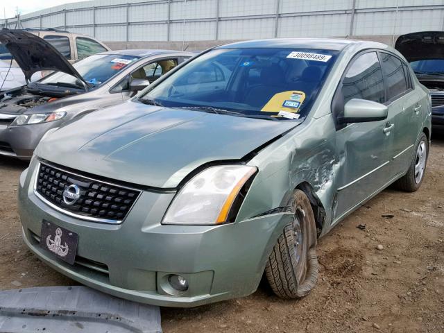 3N1AB61E28L658254 - 2008 NISSAN SENTRA 2.0 GREEN photo 2