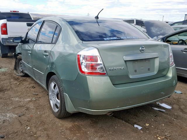 3N1AB61E28L658254 - 2008 NISSAN SENTRA 2.0 GREEN photo 3