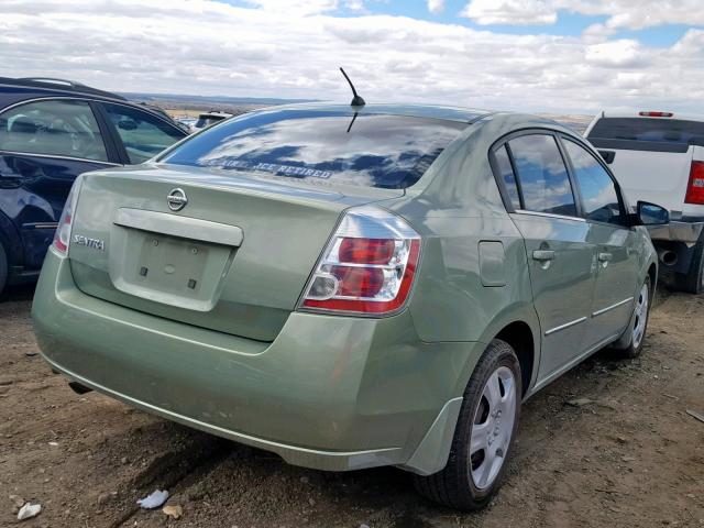 3N1AB61E28L658254 - 2008 NISSAN SENTRA 2.0 GREEN photo 4