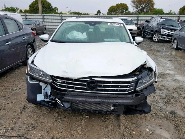 1VWMA7A38KC002402 - 2019 VOLKSWAGEN PASSAT SE WHITE photo 9