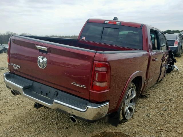 1C6SRFJT6KN522011 - 2019 RAM 1500 LARAM RED photo 4